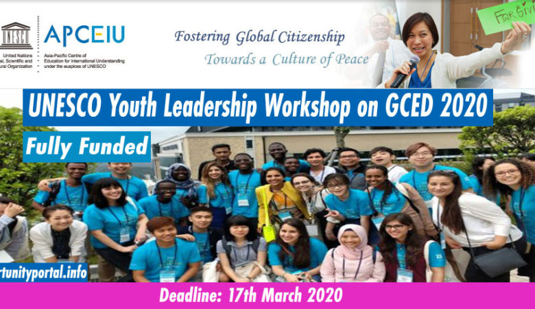 6th UNESCO Youth Leadership Workshop on GCED (Fully Funded) in Korea