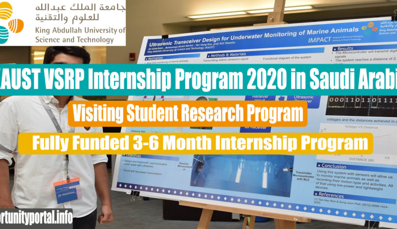 KAUST VSRP Internship Program 2020 in Saudi Arabia (Fully Funded)