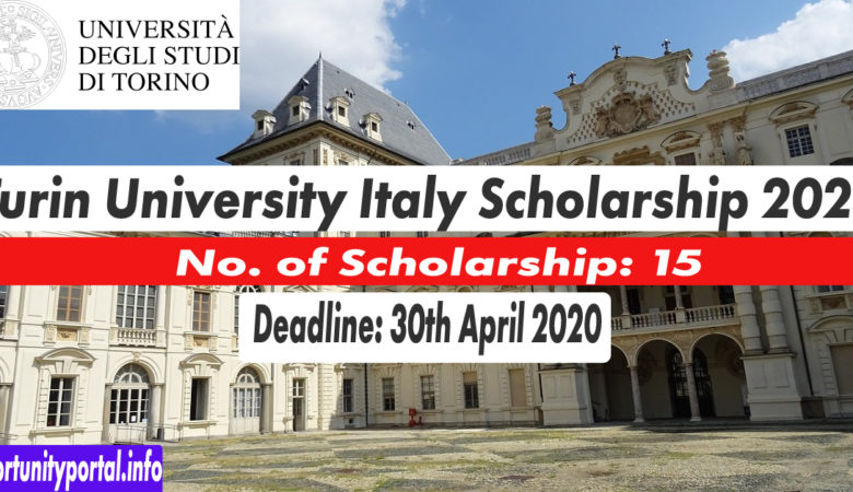 15 Turin University Italy Scholarship For International Students 2021