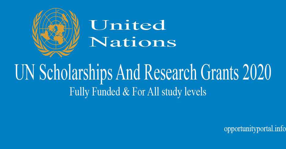 UN Scholarships And Research Grants 2020 For All study levels