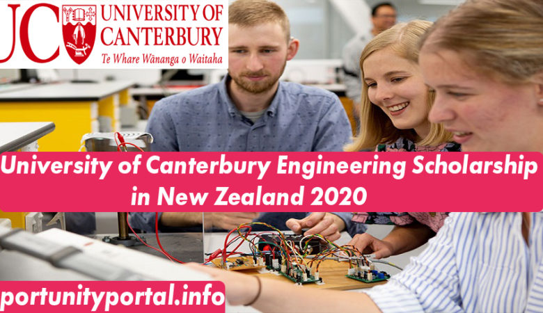 University of Canterbury Engineering Scholarship in New Zealand 2020