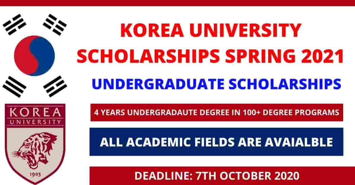 korean university phd scholarship