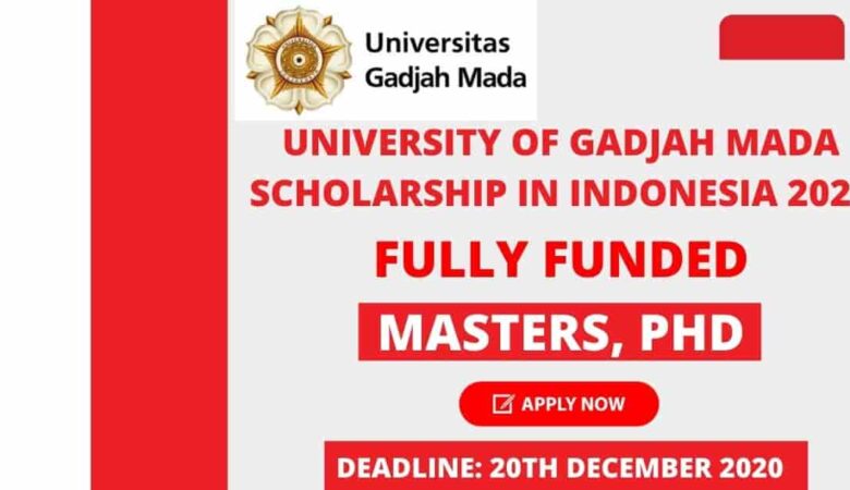 University of Gadjah Mada International Scholarship in Indonesia 2021