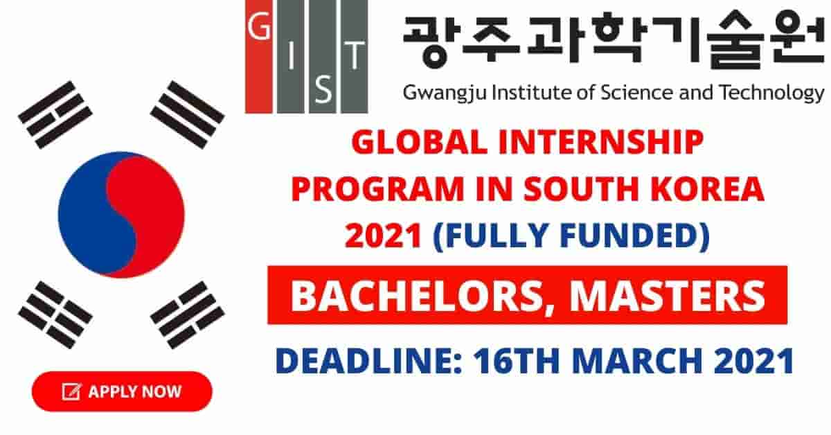 Global Internship Program (GIP) South Korea 2021 (Fully Funded ...
