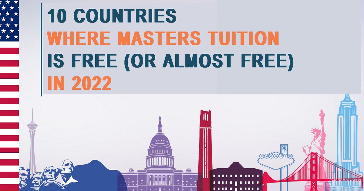 tuition free masters for international students