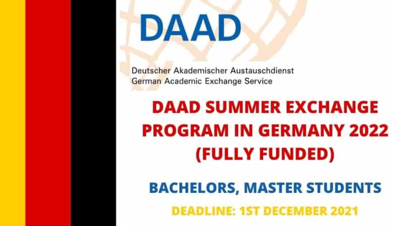 DAAD Summer Exchange Program For Graduates Students In Germany 2022