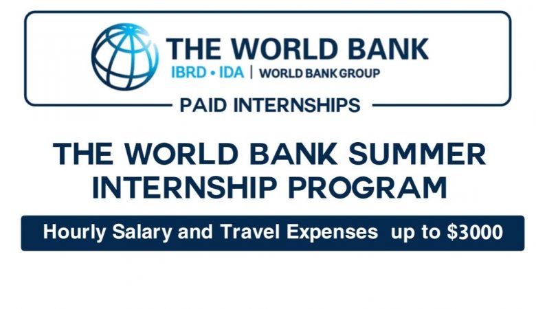 World Bank Internship Program 2022 (Fully Funded)