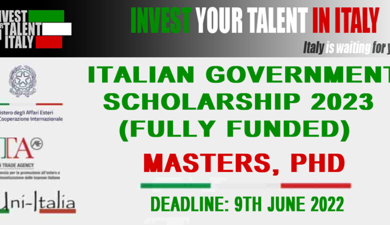 Italian Government Scholarship for International student 2023 (Fully Funded)