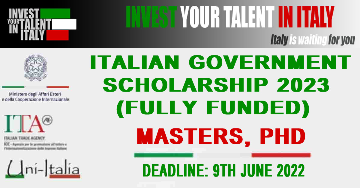 Italian Government Scholarship for International student 2023 (Fully ...