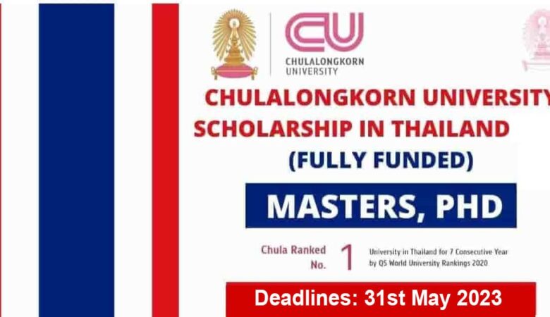 Chulalongkorn University Thai Government Scholarship 2023 (Fully Funded)