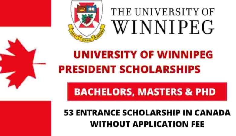 University of Winnipeg President’s Scholarship for World Leaders 2023 (Funded)