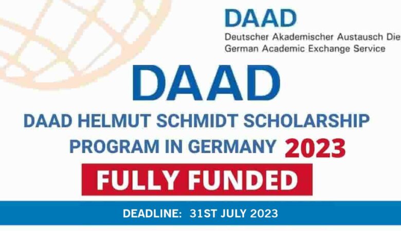 DAAD Helmut Schmidt Germany Scholarship 2023 (Fully Funded)