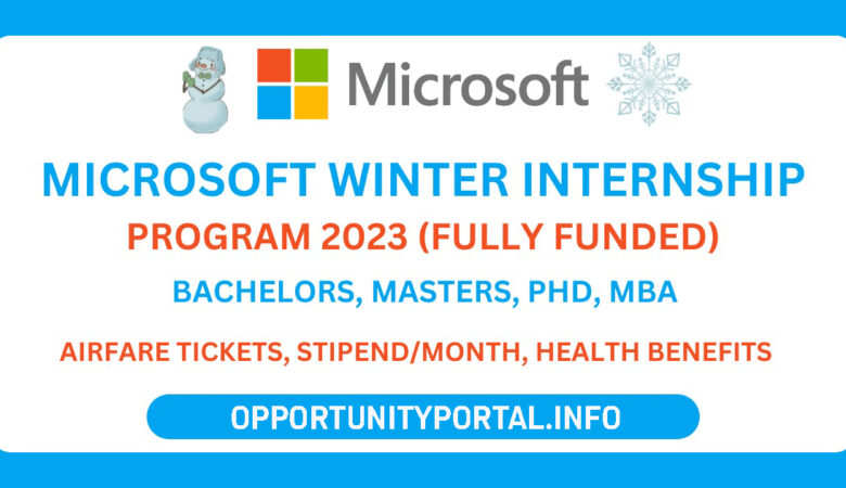 Microsoft Internship Program 2023 Paid Internship