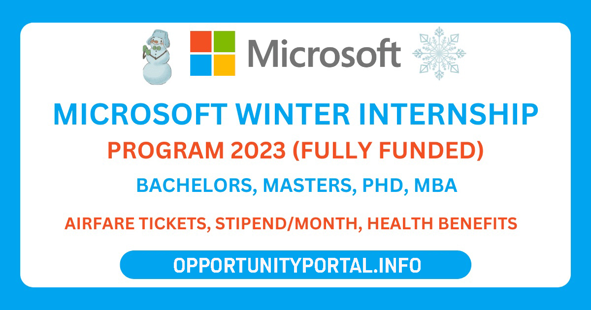 Microsoft Internship Program 2023 Paid Internship 