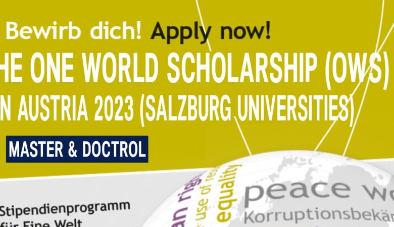 The One World Scholarship (OWS) in Austria 2023 (Salzburg Universities)