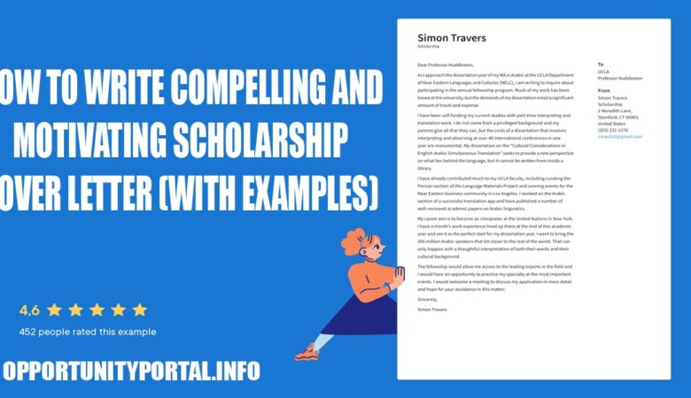 How To Write Compelling and Motivating Scholarship Cover Letter (With Examples)