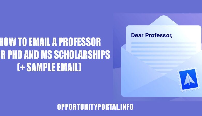 How to Email a Professor for PhD and MS Scholarships (+ Sample Email)