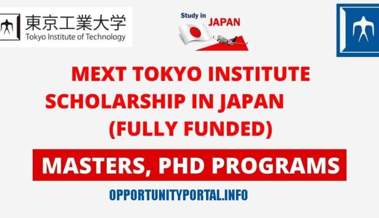 Japan MEXT Titech Scholarship 2023 (Fully Funded)