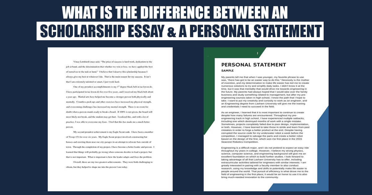 scholarship essay difference