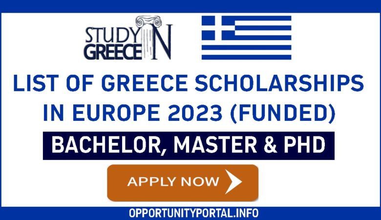 List of Greece Scholarships In Europe 2023 (Funded)