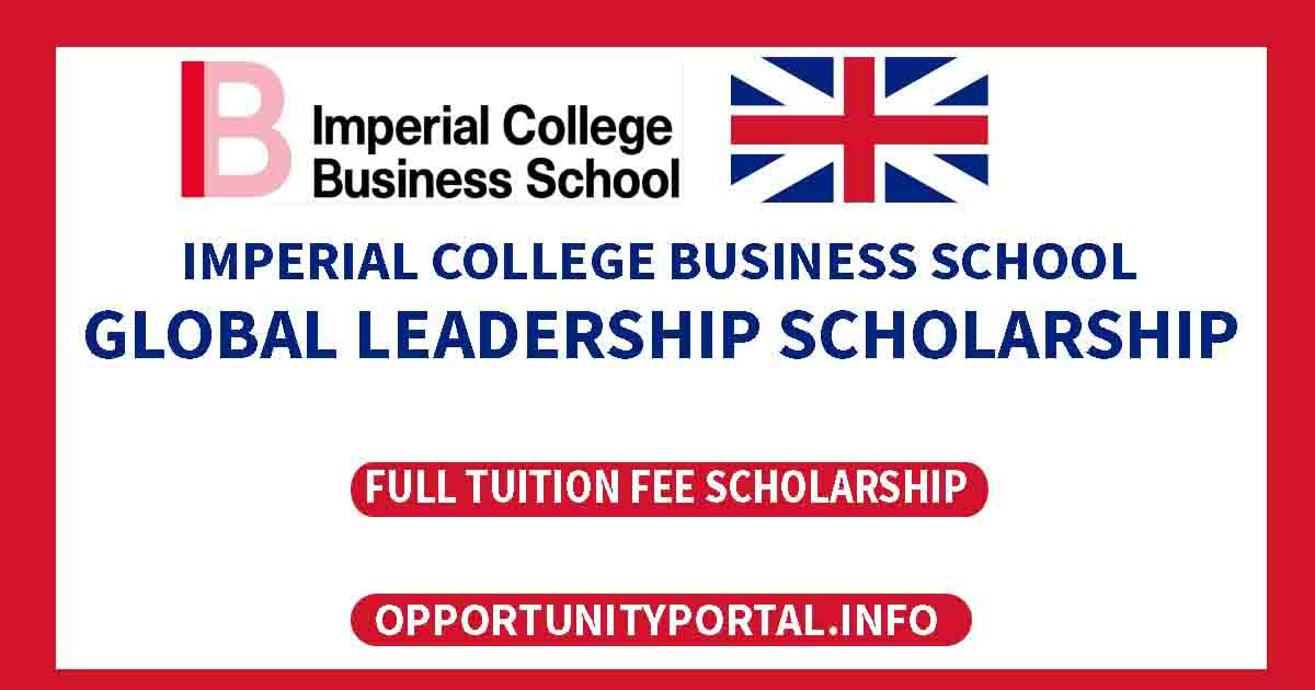 Imperial College Business School Scholarship In UK (Funded ...