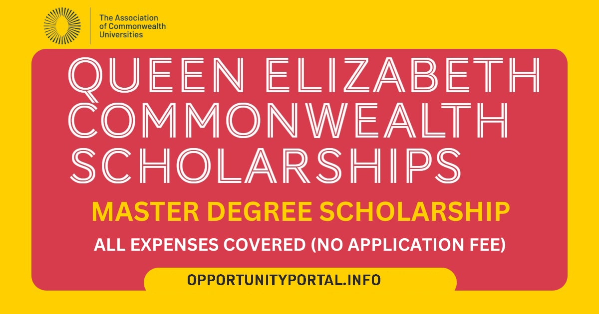Queen Elizabeth Commonwealth Master Scholarship 2024 (Fully Funded