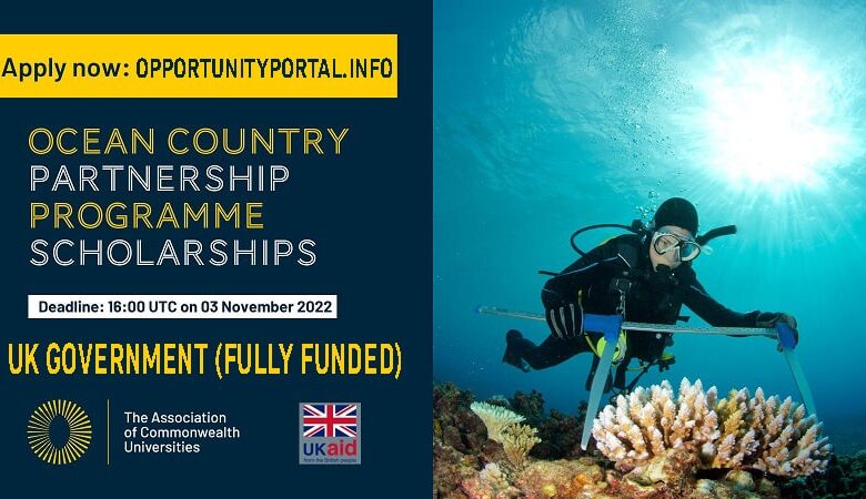 UK Government Ocean Country Partnership Program (OCPP) Scholarships 2023 (Fully Funded)