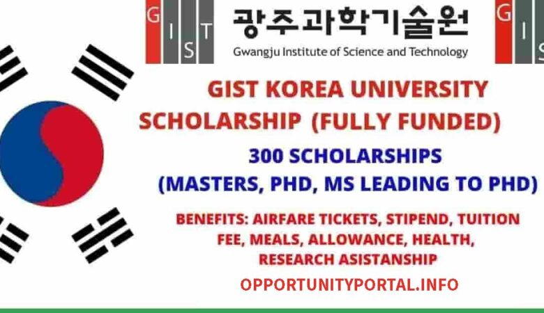 Gwangju Institute of Science and Technology GIST Scholarship In Korea (Fully Funded)