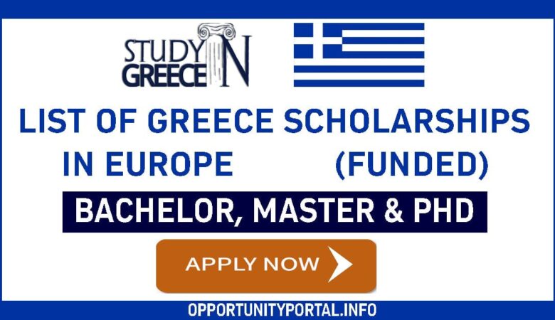 List of Greece Scholarships In Europe (Funded)