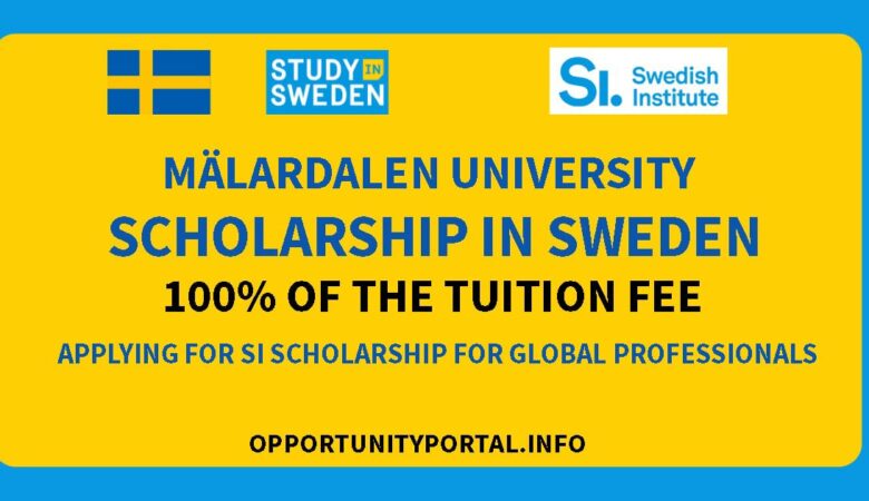 Mälardalen University Scholarship In Sweden 2025 (100% Tuition Fee)