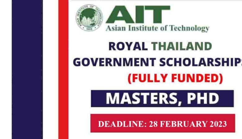 AIT Royal Thai Government Scholarships 2023-24 (Fully Funded)