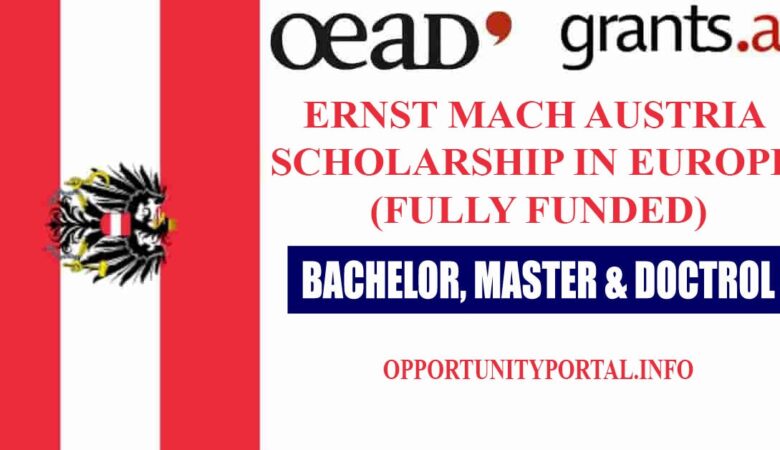 Ernst Mach Austria Scholarship in Europe (Fully Funded)