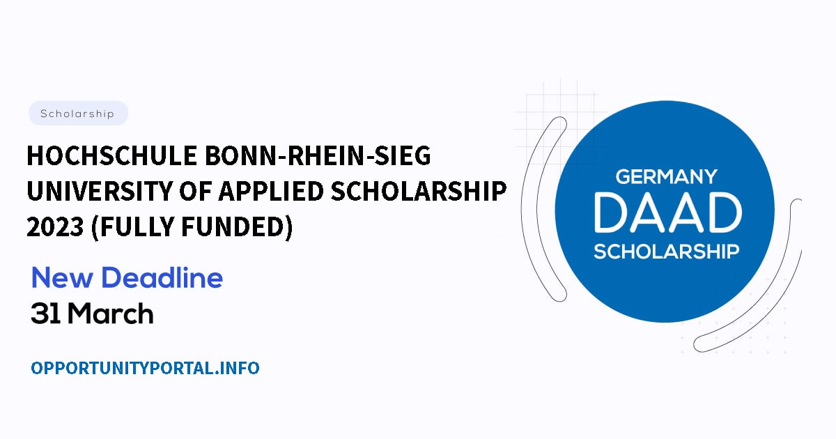 Hochschule Bonn-Rhein-Sieg University Of Applied Scholarship 2023 ...