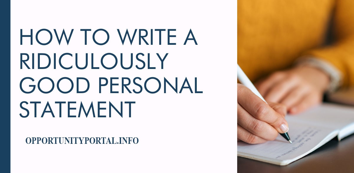 how to write personal statement for scholarships