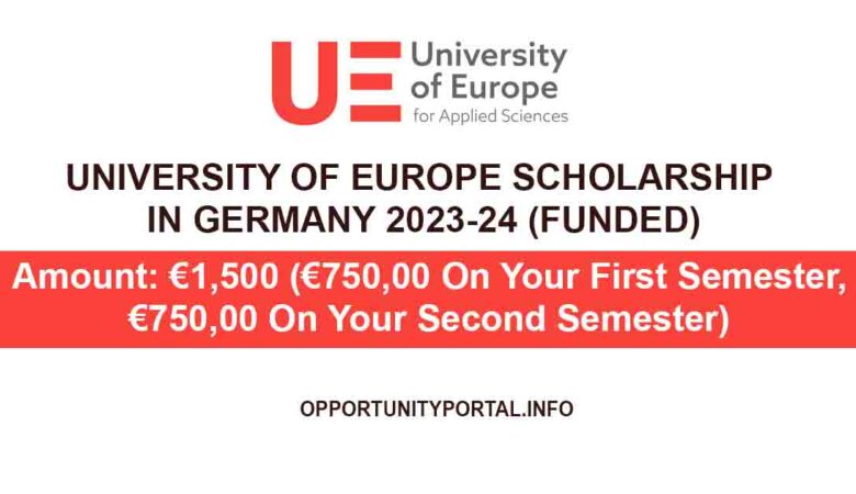 University of Europe Scholarship In Germany 2023-24 (Funded)