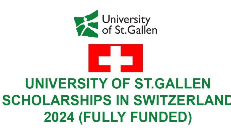 University Of St.Gallen Scholarships In Switzerland 2024 (Fully Funded)