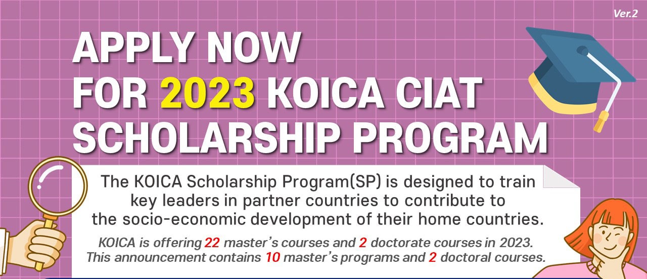 KOICA CIAT Scholarship Program in South Korea 2024 (Fully Funded