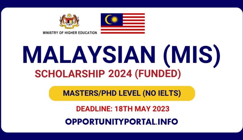 Malaysian International Scholarship (MIS) 2024 For MS & Doctoral (Fully Funded)