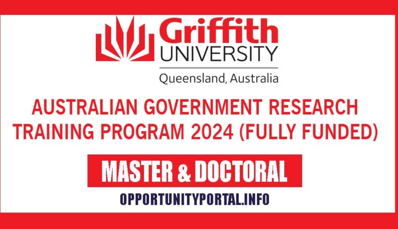 Australian Government Research Training Program 2024 (Fully Funded)