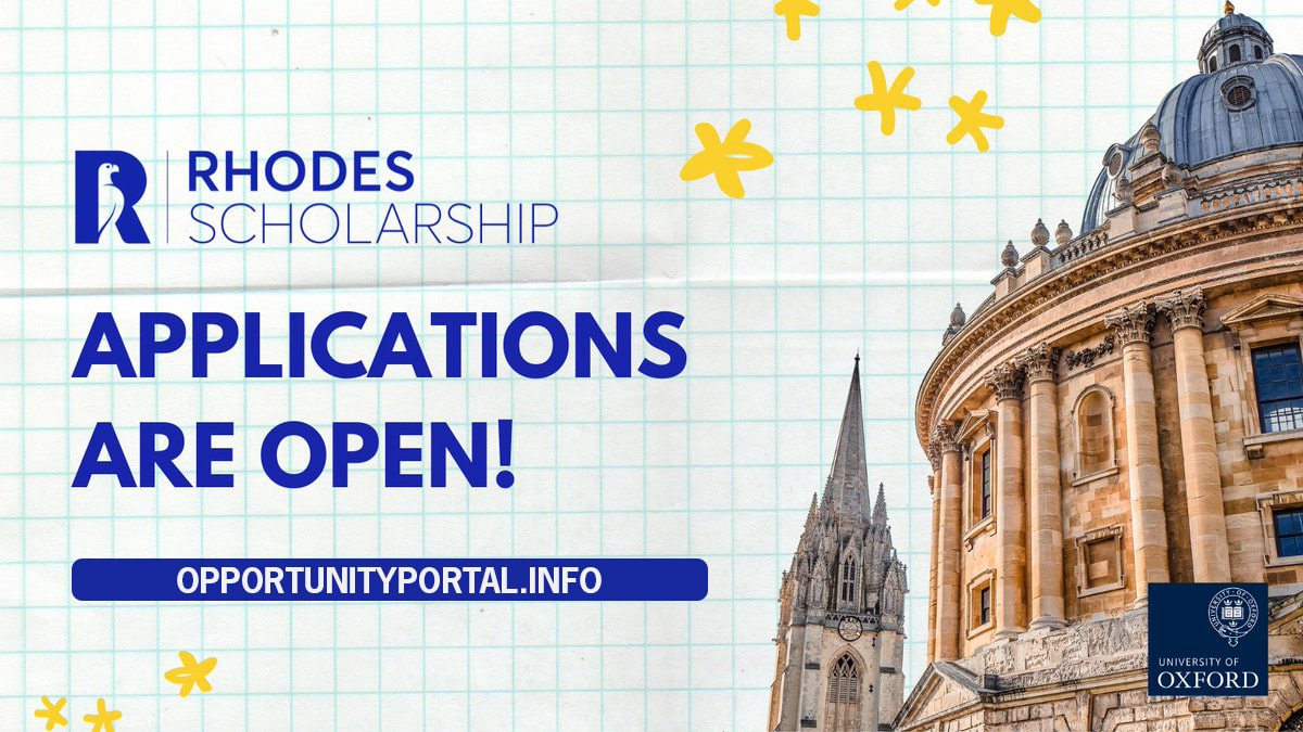 University of Oxford Rhodes Scholarship UK 2025 (Fully Funded