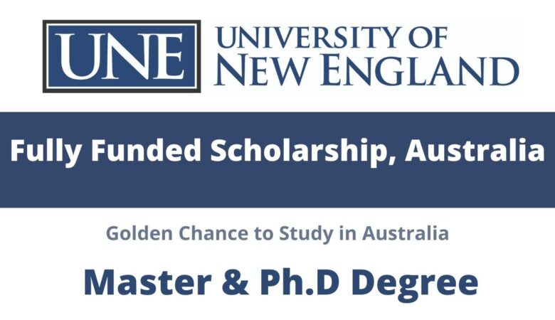 University of New England Scholarship In Australia 2024 (Fully Funded)