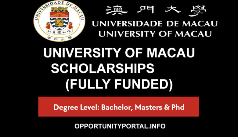 University Of Macau Scholarships 2027 (Fully Funded)