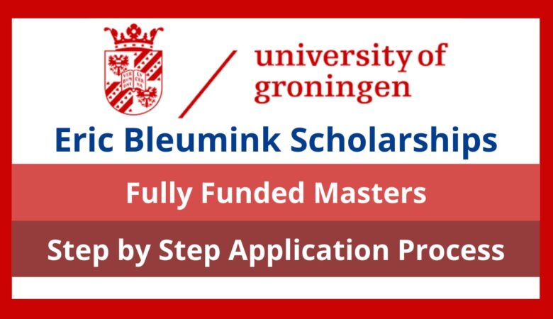 Groningen University Eric Bleumink Scholarship In Netherlands (Fully Funded)