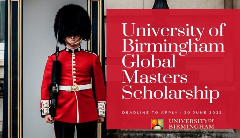 University of Birmingham Masters Scholarship In UK 2025 (Funded)