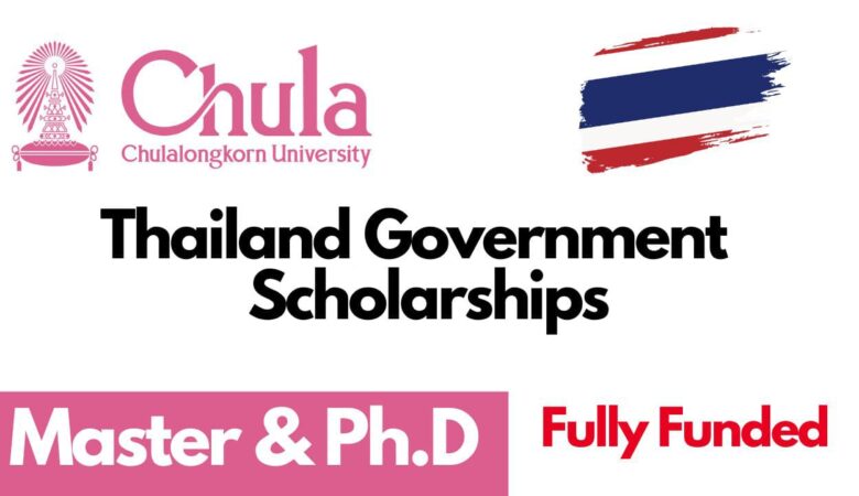 Chulalongkorn University Thai Government Scholarship 2025 (Fully Funded)