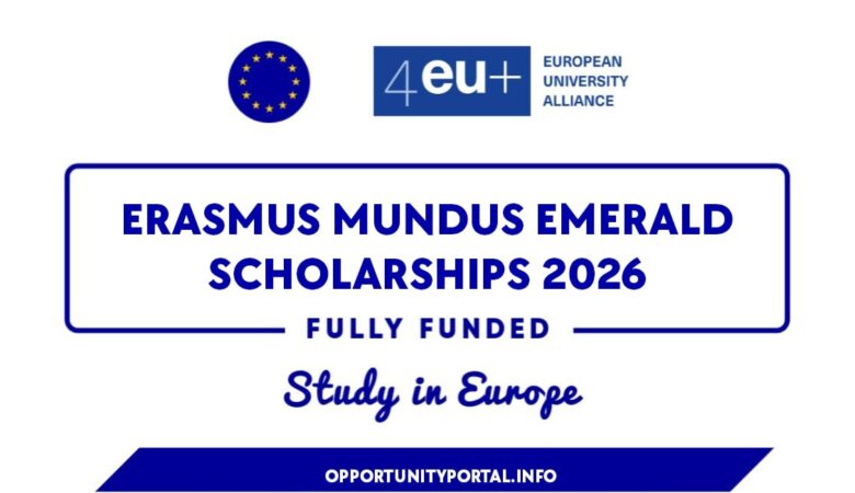 Erasmus Mundus EMerald Scholarships 2026 (Fully Funded)