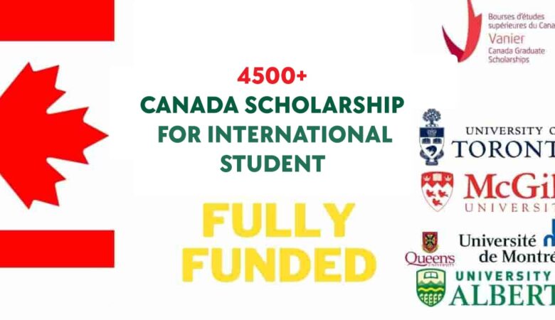 4500+ Canada Scholarship For International Student (Fully Funded)