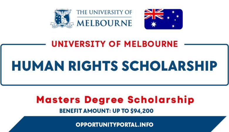 University of Melbourne Human Rights Scholarship (Fully Funded)