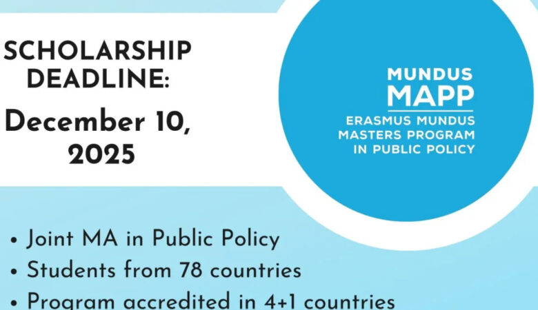 Erasmus Mundus MAPP Scholarships 2026 (Fully Funded)