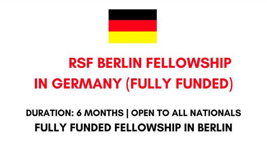 RSF Berlin Fellowship in Germany (Fully Funded)